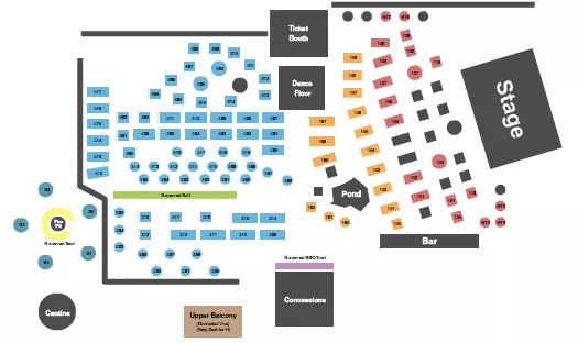 ENDSTAGE Seating Map Seating Chart