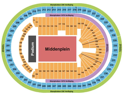 ENDSTAGE GA Seating Map Seating Chart