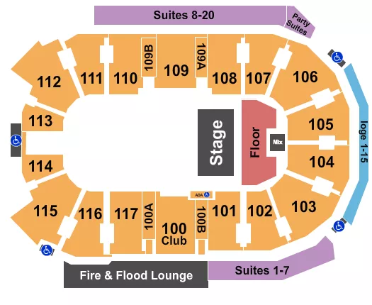 QUARTER HOUSE Seating Map Seating Chart