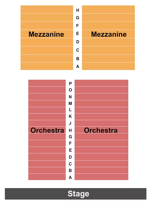 END STAGE 4 Seating Map Seating Chart
