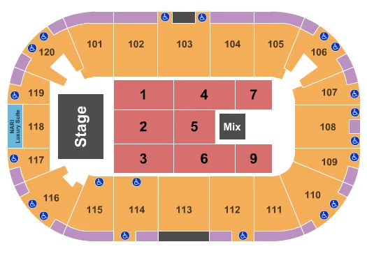 ENDSTAGE 4 Seating Map Seating Chart