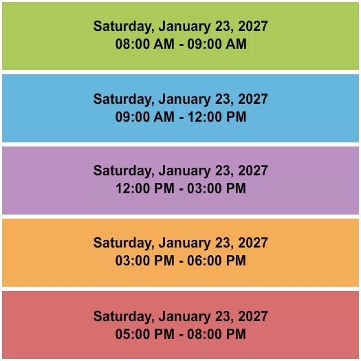 TIMED ENTRY 2 Seating Map Seating Chart
