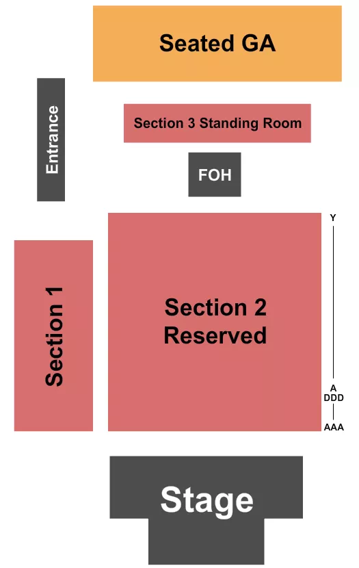 AGUA CALIENTE CASINO PALM SPRINGS OUTDOOR Seating Map Seating Chart