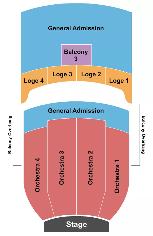 ENDSTAGE GA 2 Seating Map Seating Chart