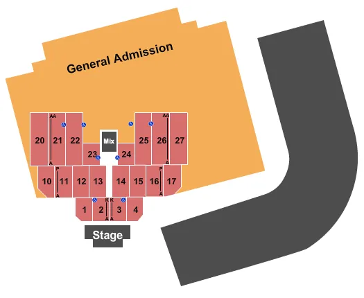 SANTANA Seating Map Seating Chart