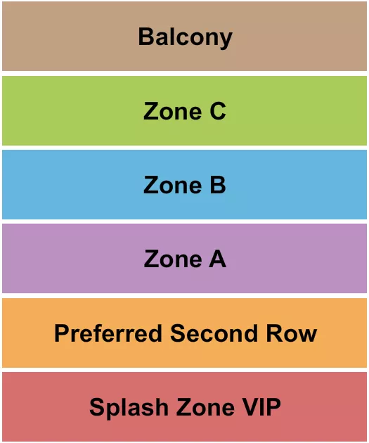SAW THE MUSICAL Seating Map Seating Chart