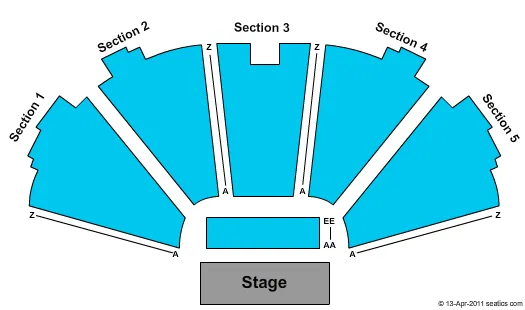 END STAGE Seating Map Seating Chart