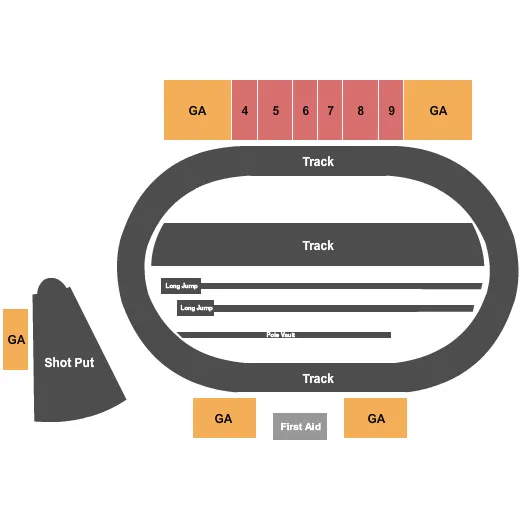TRACK Seating Map Seating Chart