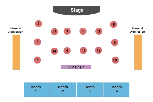 ENDSTAGE TABLES Seating Map Seating Chart