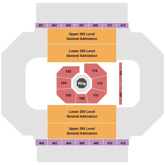 MMA 2 Seating Map Seating Chart