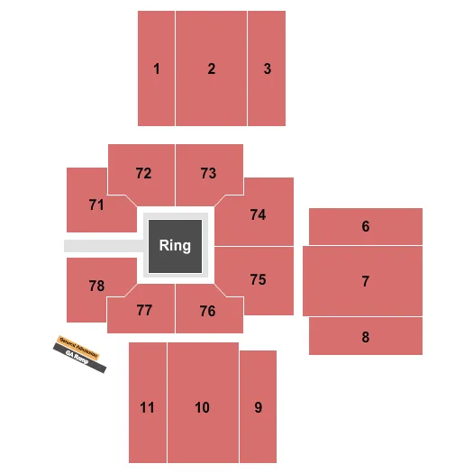 WRESTLING Seating Map Seating Chart