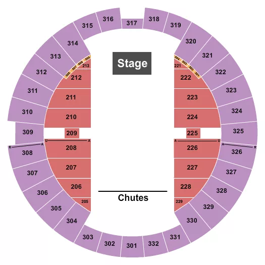 RODEO 2 Seating Map Seating Chart