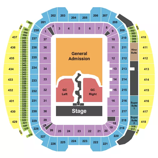 ALLIANZ STADIUM SYDNEY TRAVIS SCOTT Seating Map Seating Chart