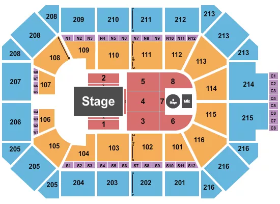 DANCING WITH THE STARS Seating Map Seating Chart