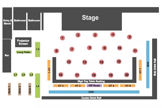 TABLES 2 Seating Map Seating Chart