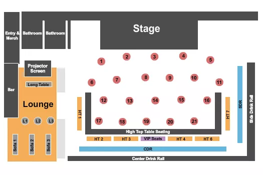 TABLES 3 Seating Map Seating Chart