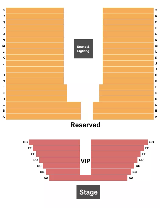 ENDSTAGE Seating Map Seating Chart