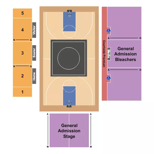 WRESTLING Seating Map Seating Chart