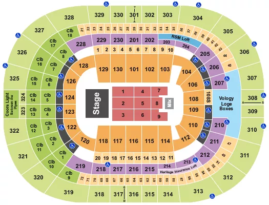 ANDREA BOCELLI Seating Map Seating Chart
