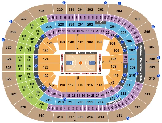 BASKETBALL 2 Seating Map Seating Chart