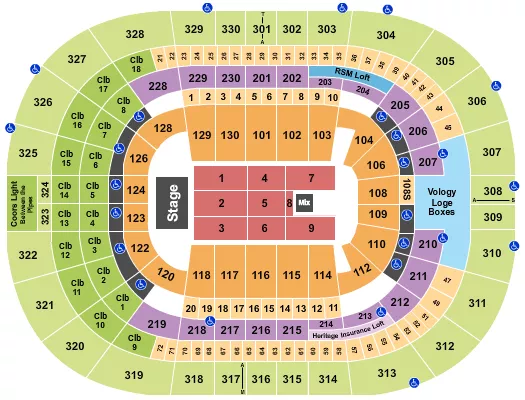 ENDSTAGE 2 Seating Map Seating Chart