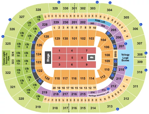 ENDSTAGE 5 Seating Map Seating Chart