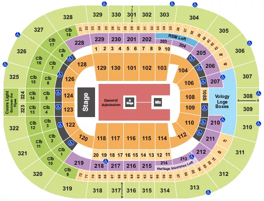 KAYTRANADA Seating Map Seating Chart