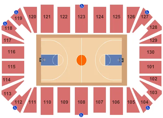 BASKETBALL Seating Map Seating Chart