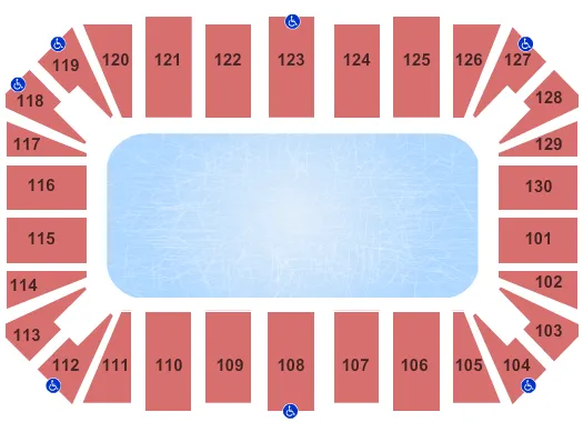 DISNEY ON ICE Seating Map Seating Chart