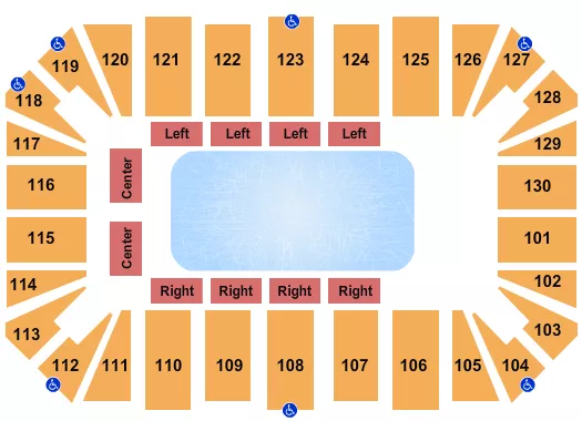ICE SHOW Seating Map Seating Chart