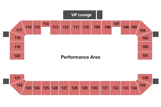 KICKER ARENACROSS Seating Map Seating Chart