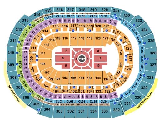 NATE BARGATZE Seating Map Seating Chart