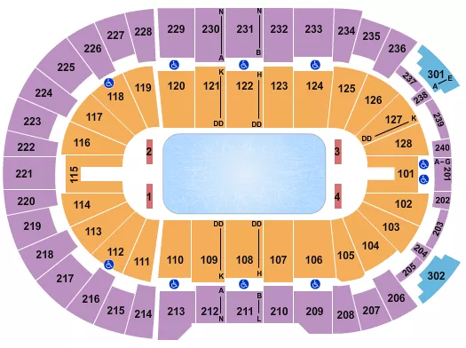 ICE SHOW Seating Map Seating Chart