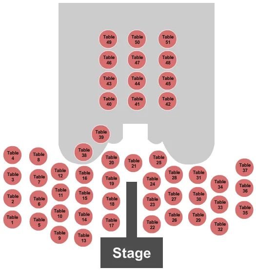 DRAG QUEEN BRUNCH Seating Map Seating Chart