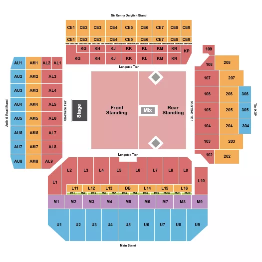 SPRINGSTEEN Seating Map Seating Chart