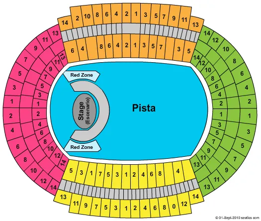 U2 Seating Map Seating Chart