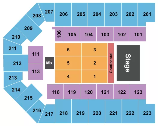 COMEDY Seating Map Seating Chart