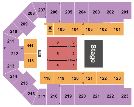 HALF HOUSE 4 Seating Map Seating Chart