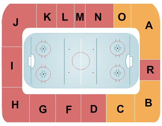 HOCKEY Seating Map Seating Chart