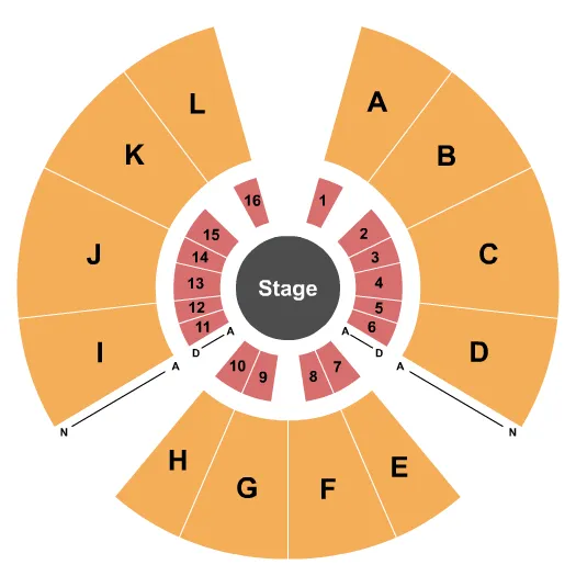 UNIVERSOUL CIRCUS ARETHA FRANKLIN PARK UNIVERSOUL Seating Map Seating Chart