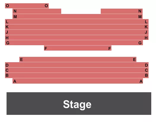 HALL MOSER THEATRE AT ARTS PLACE ENDSTAGE Seating Map Seating Chart