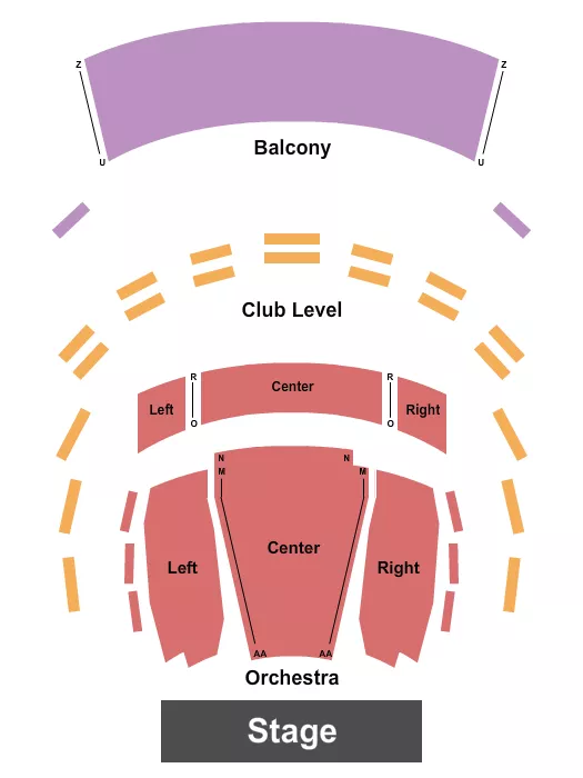 ENDSTAGE Seating Map Seating Chart
