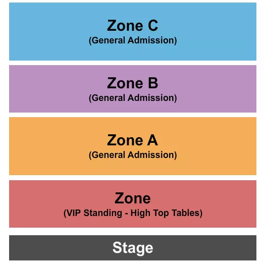 GA ZONES Seating Map Seating Chart