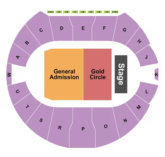 ENDSTAGE GA GC Seating Map Seating Chart