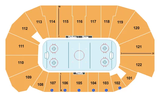 HOCKEY Seating Map Seating Chart