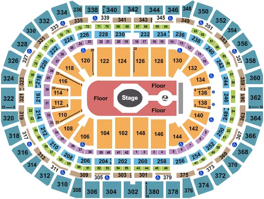 TAME IMPALA Seating Map Seating Chart