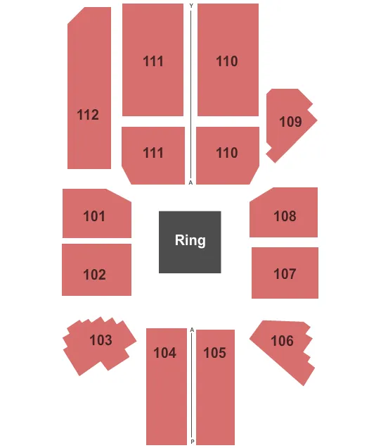 BALLYS CASINO ATLANTIC CITY BOXING Seating Map Seating Chart