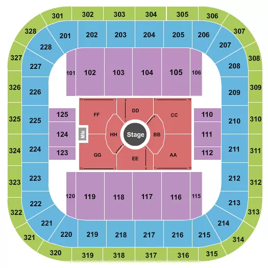 NATE BARGATZE Seating Map Seating Chart