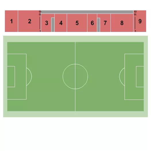 SOCCER Seating Map Seating Chart