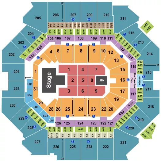 DAVIDO Seating Map Seating Chart
